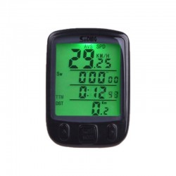 Kilometraj digital bicicleta, cu fir, 25 functii, afisaj temperatura, ora, comparator, impermeabil