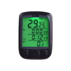 Kilometraj digital bicicleta, cu fir, 25 functii, afisaj temperatura, ora, comparator, impermeabil