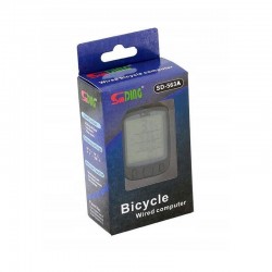 Kilometraj digital bicicleta, cu fir, 25 functii, afisaj temperatura, ora, comparator, impermeabil