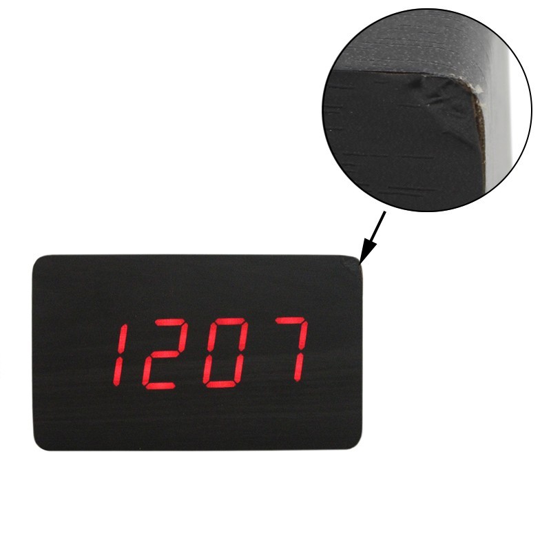 Ceas cu display LED rosu, senzor sunet, temperatura, calendar, RESIGILAT Ceas cu display LED rosu, senzor sunet, temperatura, calendar, RESIGILAT