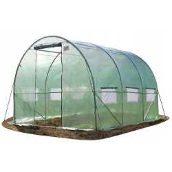 Solar, tip tunel, 3.5x2x2 m, folie PE 140g/mp, ferestre laterale, usa, cadru metal