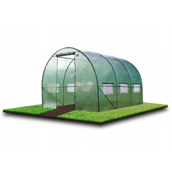 Solar, tip tunel, 3.5x2x2 m, folie PE 140g/mp, ferestre laterale, usa, cadru metal