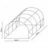 Sera tip tunel, 6x3x2m, folie cu filtru UV4, impermeabil, ferestre, usa, cadru metalic 2.5 cm
