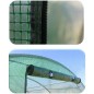 Sera, tip tunel, 8x3x2m, solar ferestre cu plasa anti-insecte, cadru metal, filtru UV4