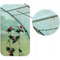 Sera, tip tunel, 8x3x2m, solar ferestre cu plasa anti-insecte, cadru metal, filtru UV4