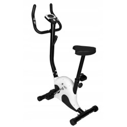 Bicicleta fitness, 6 functii, ecran LCD, sarcina reglabila, pedale anti-alunecare, rulmenti metal