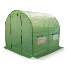 Sera tip tunel, 2x2x2 m, pentru gradina, solar folie PE cu filtru UV4, cadru metal, ferestre