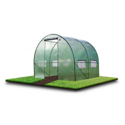 Sera tip tunel, 2x2x2 m, pentru gradina, solar folie PE cu filtru UV4, cadru metal, ferestre