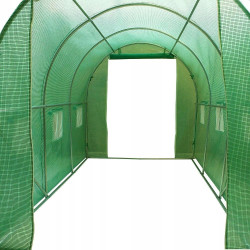 Solar, tip tunel, 3.5x2x2 m, folie PE 140g/mp, ferestre laterale, usa, cadru metal