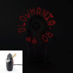 Ventilator de mana portabil personalizabil cu LED