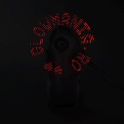 Ventilator de mana portabil personalizabil cu LED