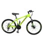 Bicicleta MTB, roti 24 inch, 21 viteze, schimbator Shimano, frane pe disc, verde, Phoenix