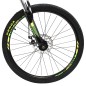 Bicicleta MTB, roti 24 inch, 21 viteze, schimbator Shimano, frane pe disc, verde, Phoenix