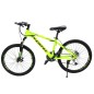 Bicicleta MTB, roti 24 inch, 21 viteze, schimbator Shimano, frane pe disc, verde, Phoenix