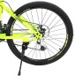Bicicleta MTB, roti 24 inch, 21 viteze, schimbator Shimano, frane pe disc, verde, Phoenix