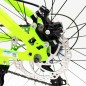 Bicicleta MTB, roti 24 inch, 21 viteze, schimbator Shimano, frane pe disc, verde, Phoenix