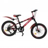 Bicicleta Mountain Bike, roti 20 inch, 7 viteze, schimbator Shimano, frane pe disc, rosu, Phoenix