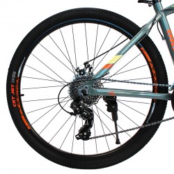 Bicicleta MTB roti 27.5 inch, 24 viteze schimbator Shimano, frane pe disc, cadru aluminiu, Phoenix