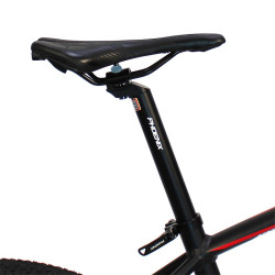 Bicicleta Mountain Bike, roti 26 inch, 27 viteze S-RIDE, frane pe disc, rosu, Phoenix