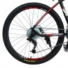 Bicicleta Mountain Bike, roti 26 inch, 27 viteze S-RIDE, frane pe disc, rosu, Phoenix