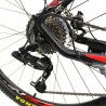 Bicicleta Mountain Bike, roti 26 inch, 27 viteze S-RIDE, frane pe disc, rosu, Phoenix