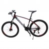 Bicicleta Mountain Bike, roti 26 inch, 27 viteze S-RIDE, frane pe disc, rosu, Phoenix