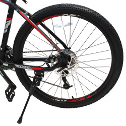 Bicicleta Mountain Bike, roti 26 inch, 27 viteze S-RIDE, frane pe disc, rosu, Phoenix
