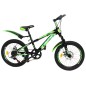 Bicicleta MTB, roti 20 inch, 7 viteze, schimbator Shimano, jante aluminiu, verde Bicicleta MTB, roti 20 inch, 7 viteze, schimbator Shimano, jante aluminiu, verde