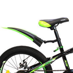 Bicicleta MTB, roti 20 inch, 7 viteze, schimbator Shimano, jante aluminiu, verde