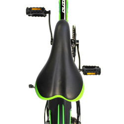 Bicicleta MTB, roti 20 inch, 7 viteze, schimbator Shimano, jante aluminiu, verde