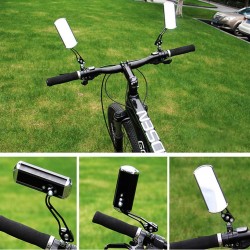 Oglinzi retrovizoare bicicleta, prindere ghidon, rotire 360 grade, structura rezistenta, negru