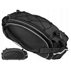 Geanta bicicleta, 1 compartiment spatios, 15L, 3 buzunare, maner, banda reflectorizanta