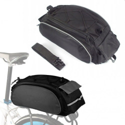 Geanta bicicleta, 1 compartiment spatios, 15L, 3 buzunare, maner, banda reflectorizanta