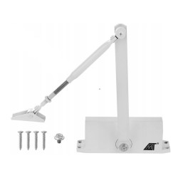 Amortizor hidraulic pentru usa, maxim 60 kg, reglare dubla, universal, aluminiu