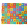 Covor tip puzzle din spuma, 72 elemente, litere, cifre si animale