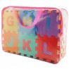 Covor tip puzzle din spuma, 72 elemente, litere, cifre si animale