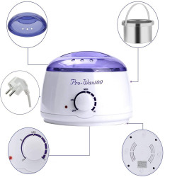 Incalzitor electric ceara Pro Wax 100W, decantor ceara cu termostat, 400ml