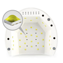 Lampa unghii profesionala UV LED 48W, duala, timer, senzor miscare, detasare magnetica