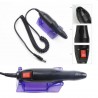 Pila electrica unghii 20.000 RPM, 20W, manichiura profesionala, 6 capete slefuire, directie dubla