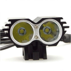Lanterna far bicicleta dublu LED 2400 Lumeni