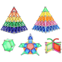 Set constructie magnetic 3D, 230 piese, joc educativ creativ, varsta 6+, ProCart