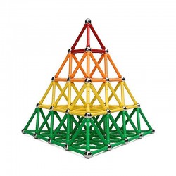 Set constructie magnetic 3D, 350 piese, multicolor, educativ, interactiv, varsta 6+, ProCart