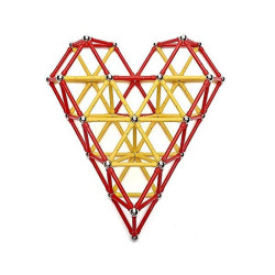 Set constructie magnetic 3D, 350 piese, multicolor, educativ, interactiv, varsta 6+, ProCart