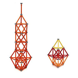 Set constructie magnetic 3D, 350 piese, multicolor, educativ, interactiv, varsta 6+, ProCart