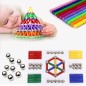 Set constructie magnetic 3D, 350 piese, multicolor, educativ, interactiv, varsta 6+, ProCart