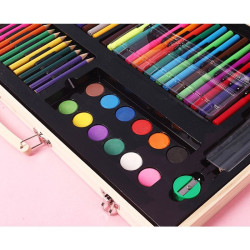 Trusa de pictura si desen, 180 piese, cutie depozitare lemn, ProCart