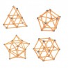 Set constructie magnetic 3D, 138 piese, joc educativ varsta 6+, ProCart