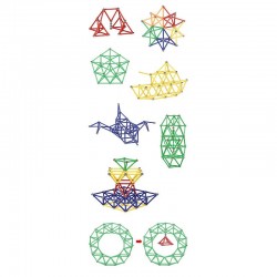 Set constructie magnetic 3D, 138 piese, joc educativ varsta 6+, ProCart
