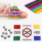 Set constructie magnetic 3D, 138 piese, joc educativ varsta 6+, ProCart Set constructie magnetic 3D, 138 piese, joc educativ varsta 6+, ProCart