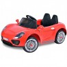 Masina electrica pentru copii, Porsche decapotabila, telecomanda, rosie